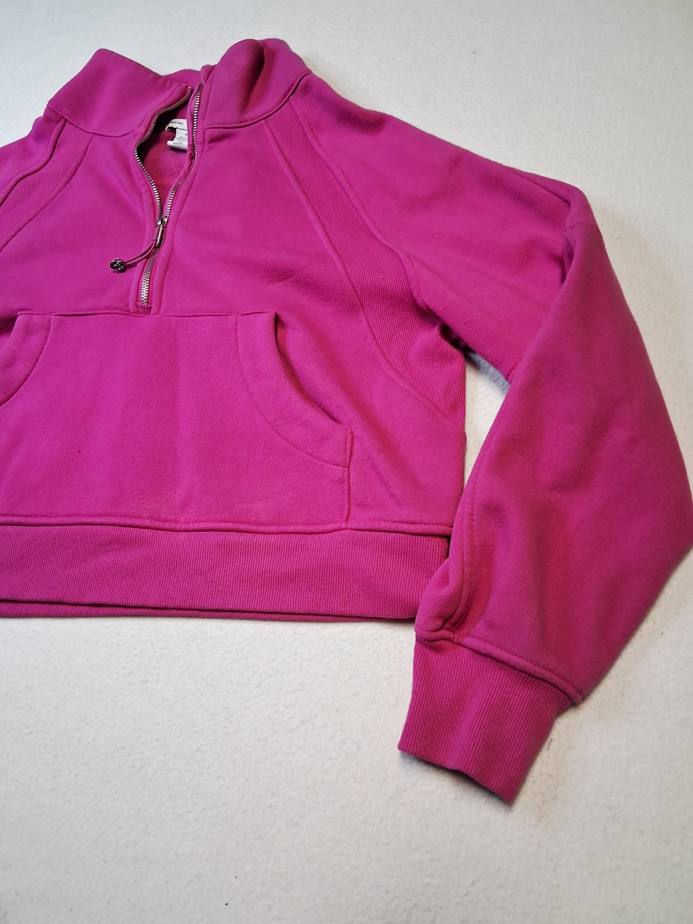Women's Magenta Half-Zip Crewneck Pullover